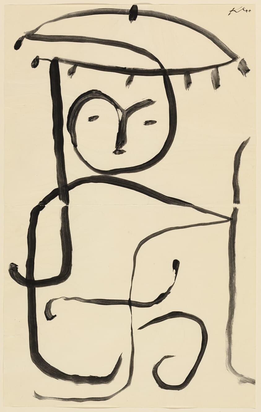 The Sales Woman in the Open (Study for 'Exotic') — Paul Klee