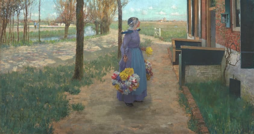 Flower Girl in Holland — George Hitchcock