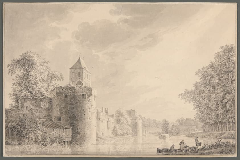 The City Walls of Utrecht by the "Plompetoren" — Paulus van Liender
