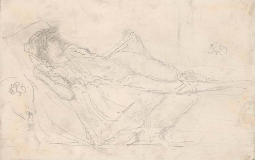 Reclining Draped Figure — James McNeill Whistler