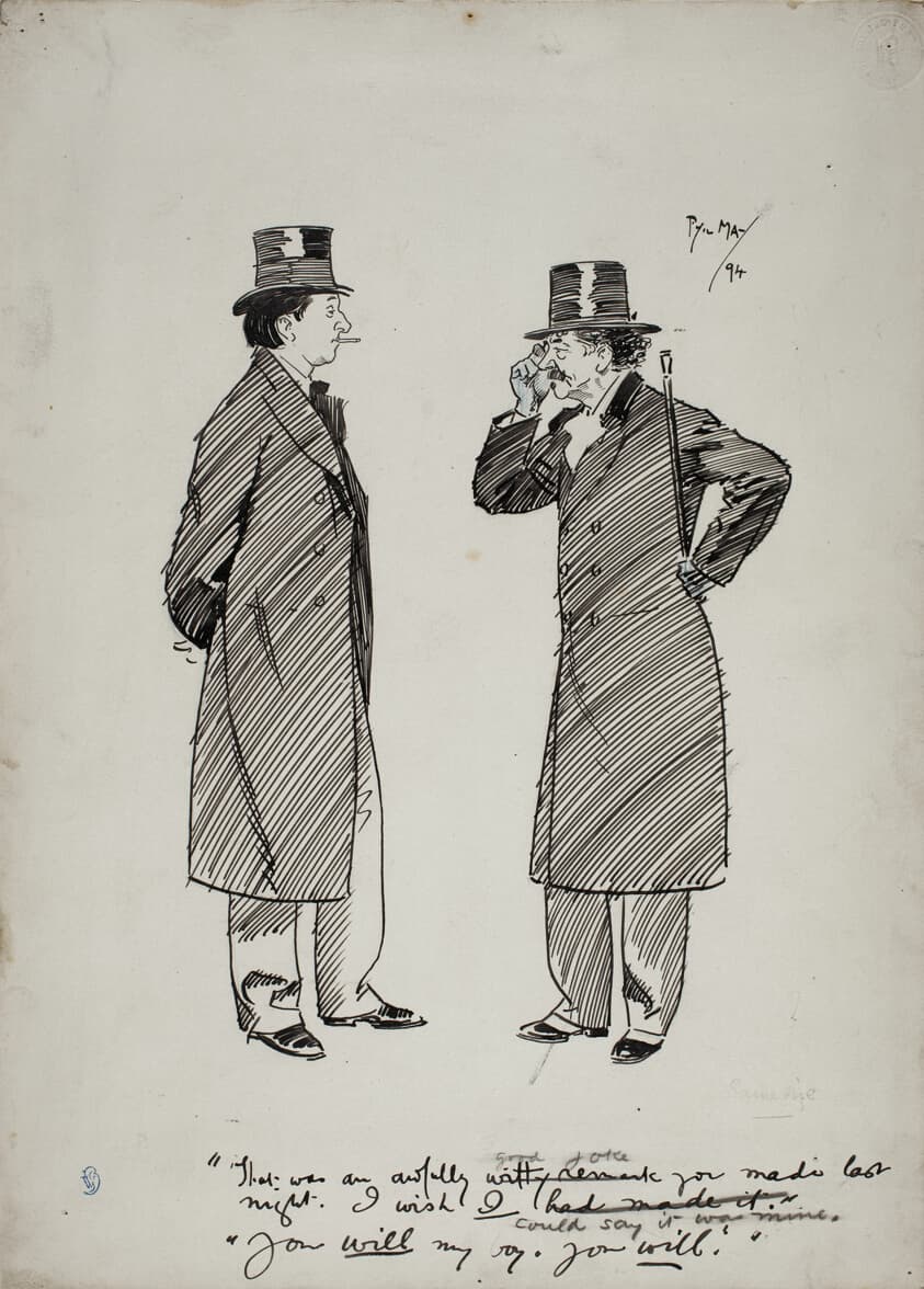 Oscar Wilde and Whistler — Philip William May