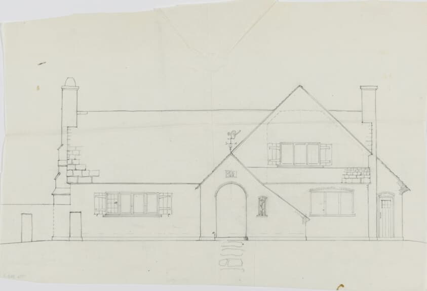 R.L. Cottage Design, Plan and Elevation — Howard Van Doren Shaw