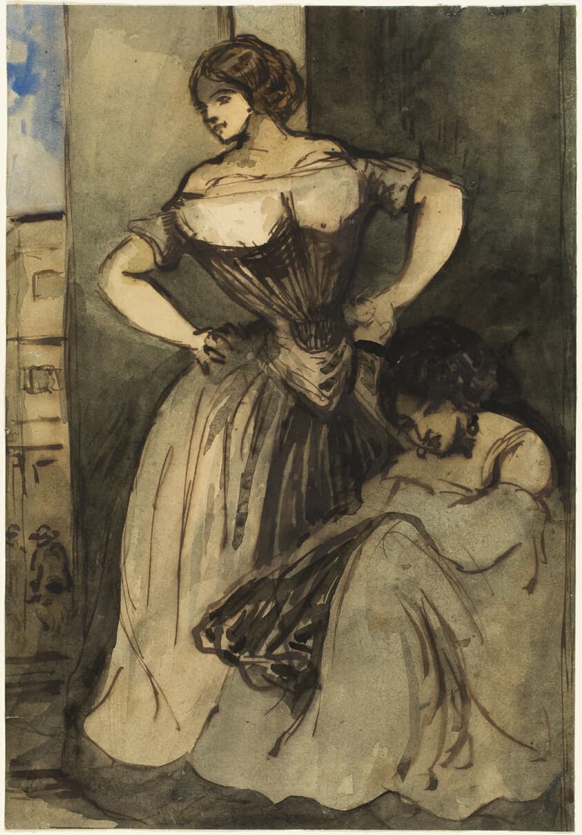 Two Women — Constantin Guys