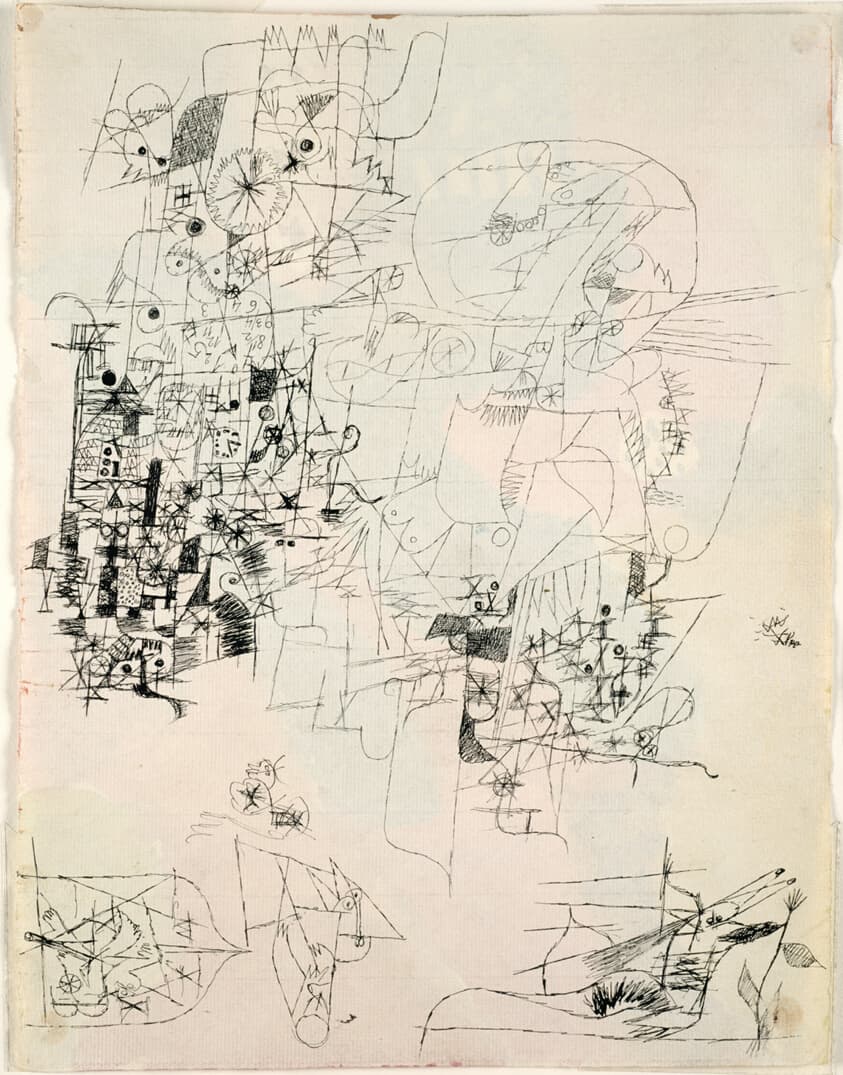 Study Sheet (recto); Untitled (verso) — Paul Klee