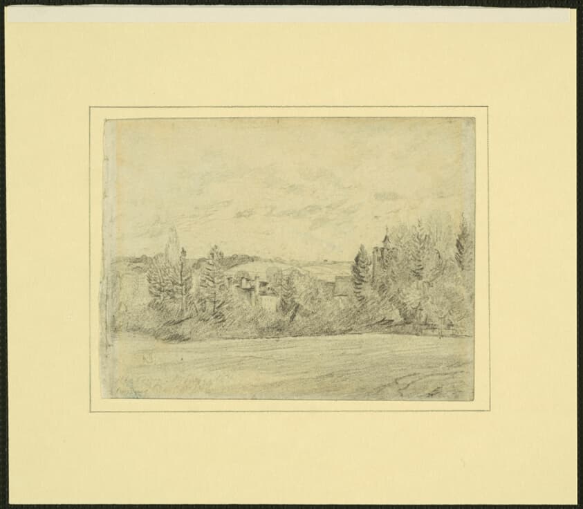 Binfield Rectory and Church, Berkshire — John Constable