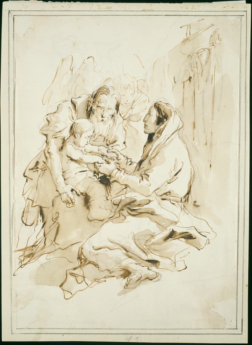The Holy Family, Saint Joseph with a Book — Giovanni Battista Tiepolo