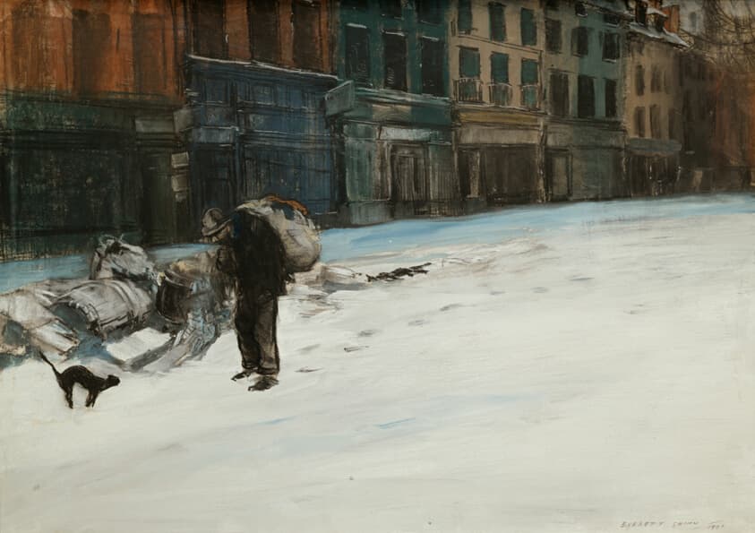 The Tired City (Early Morning, Paris) — Everett Shinn