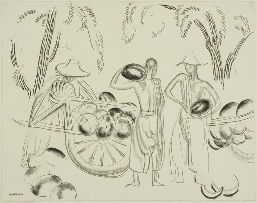 Melon Market, Peking — Thomas Handforth