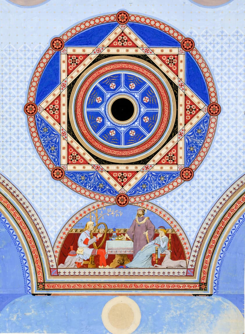 Ottawa Opera House, Ottawa, Illinois, Wall Stencil Design — Peter Bonnett Wight