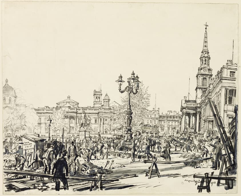Trafalgar Square — David Muirhead Bone