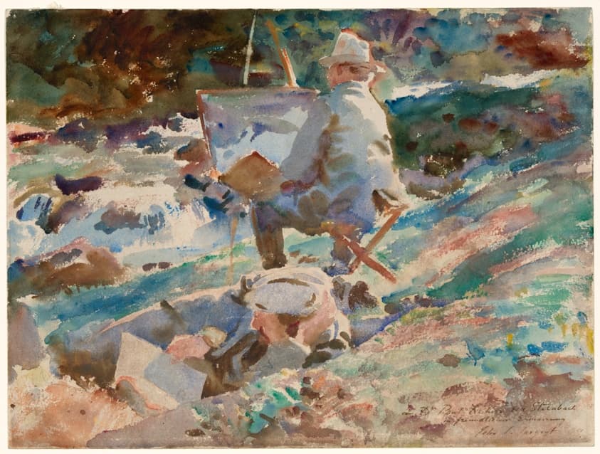 An Artist at His Easel — John Singer Sargent