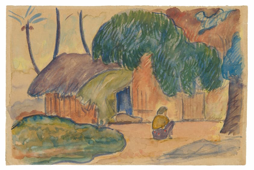 Tahitian Hut — Paul Gauguin