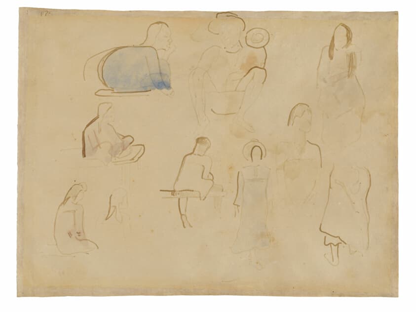 Ten Studies of Tahitian Figures — Paul Gauguin