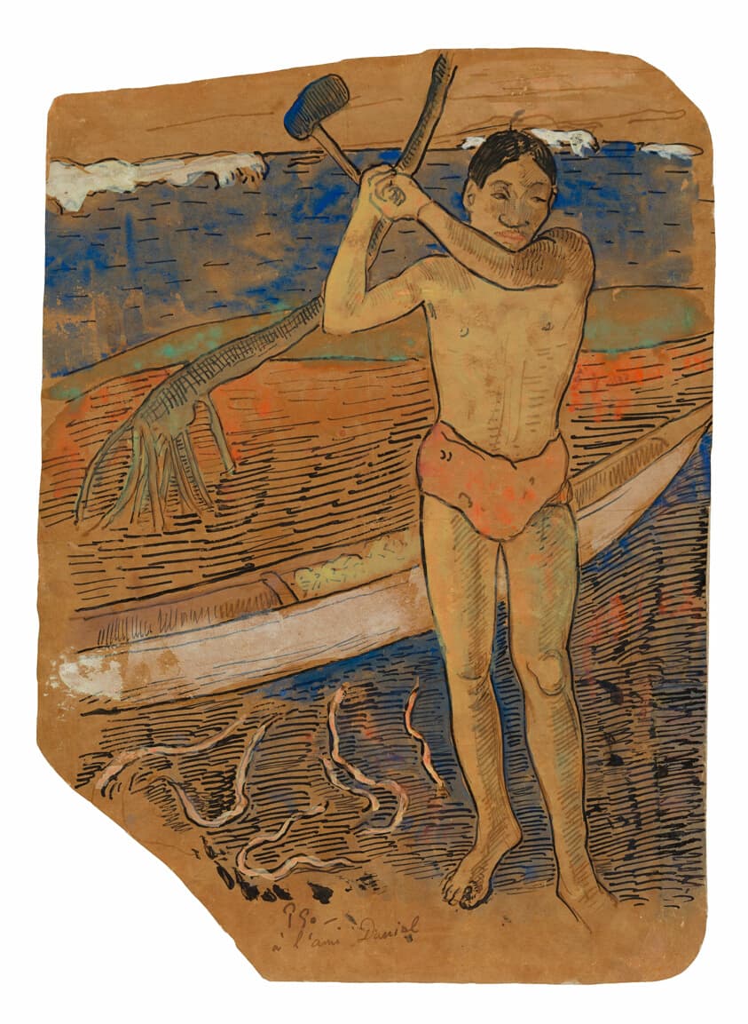 Man with an Ax — Paul Gauguin