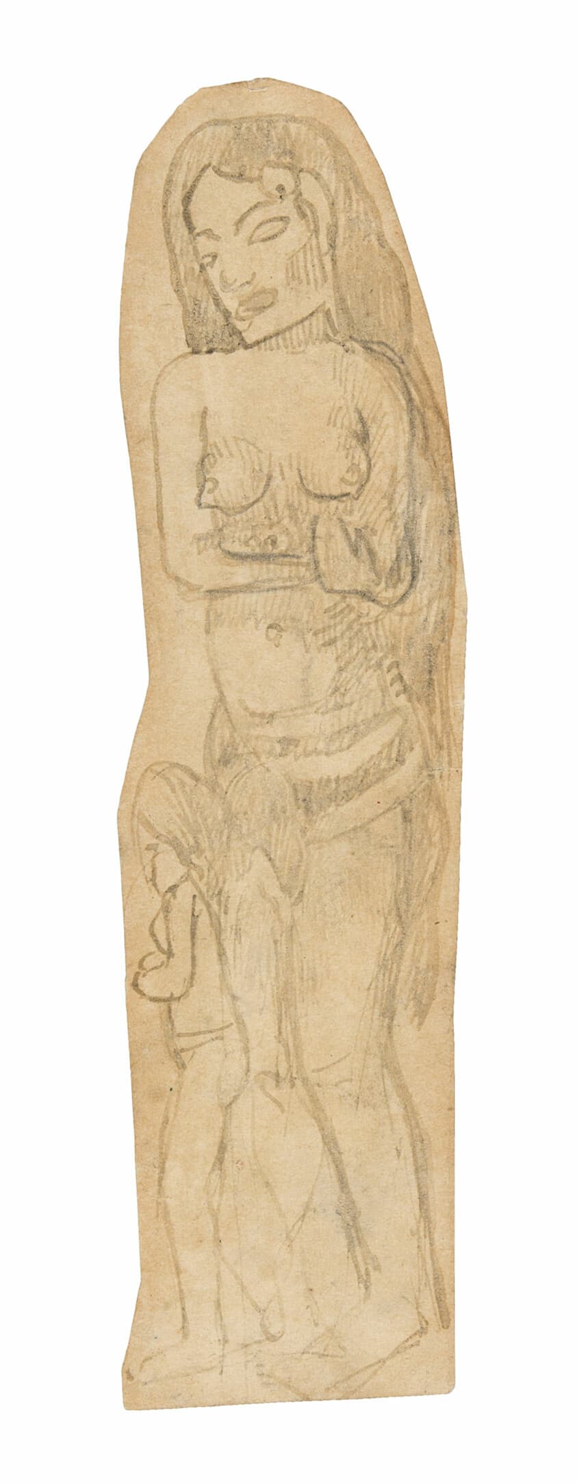 Sketch of Maori Woman and Child — Paul Gauguin