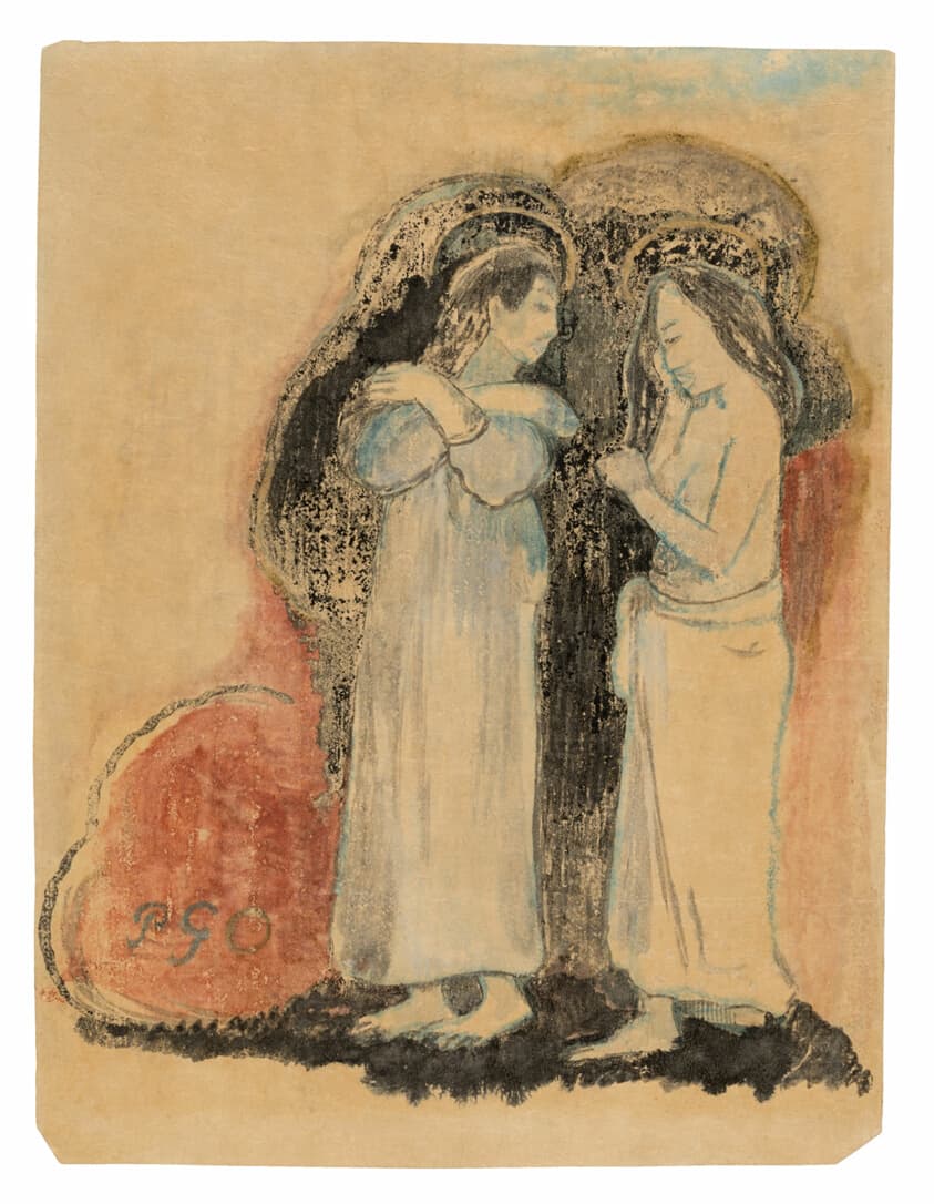 Two Standing Tahitian Women — Paul Gauguin
