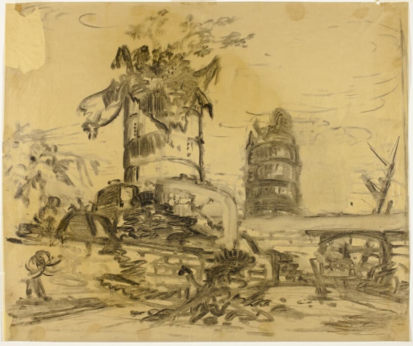 Study for The Rock — Peter Blume