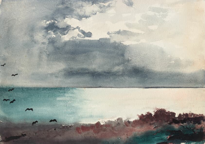 Breaking Storm, Coast of Maine — Winslow Homer