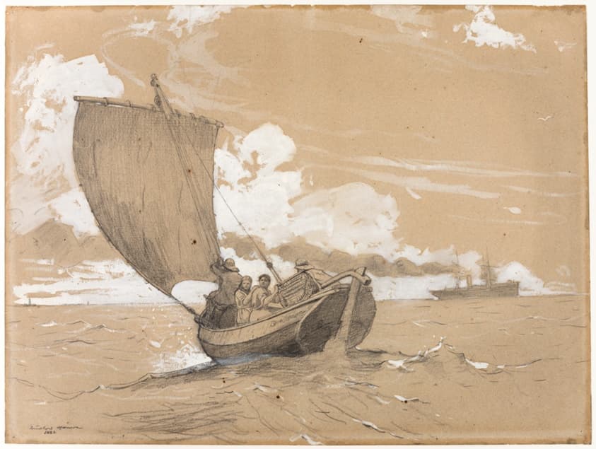 Fishing off Scarborough — Winslow Homer