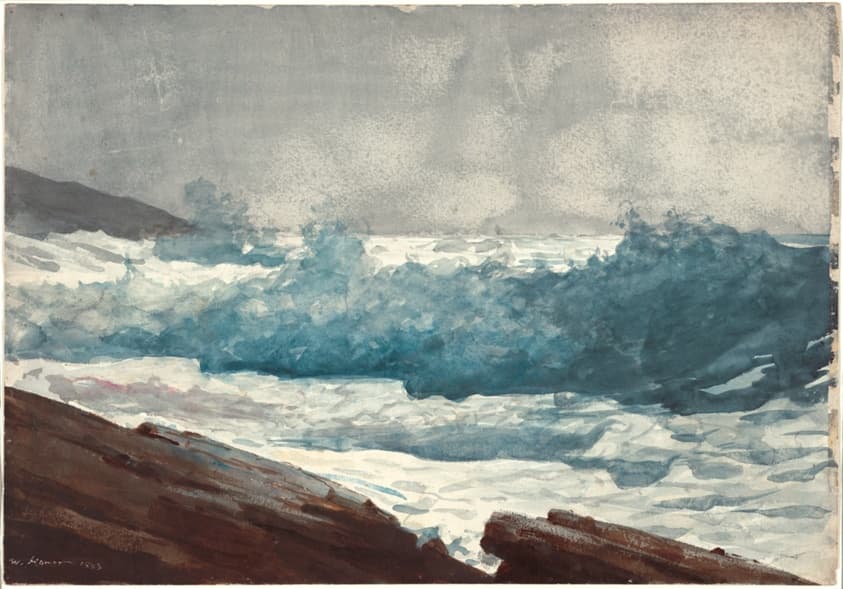 Prout's Neck, Breakers — Winslow Homer