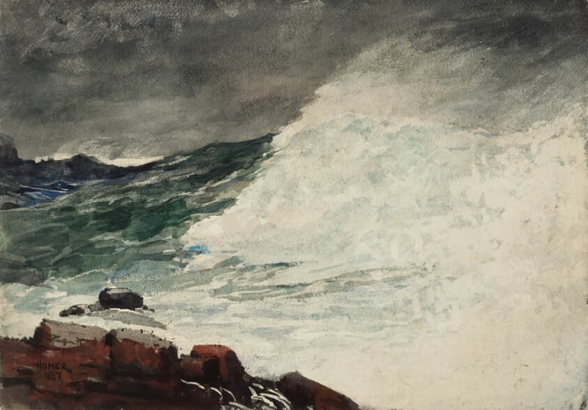 Prout's Neck, Breaking Wave — Winslow Homer