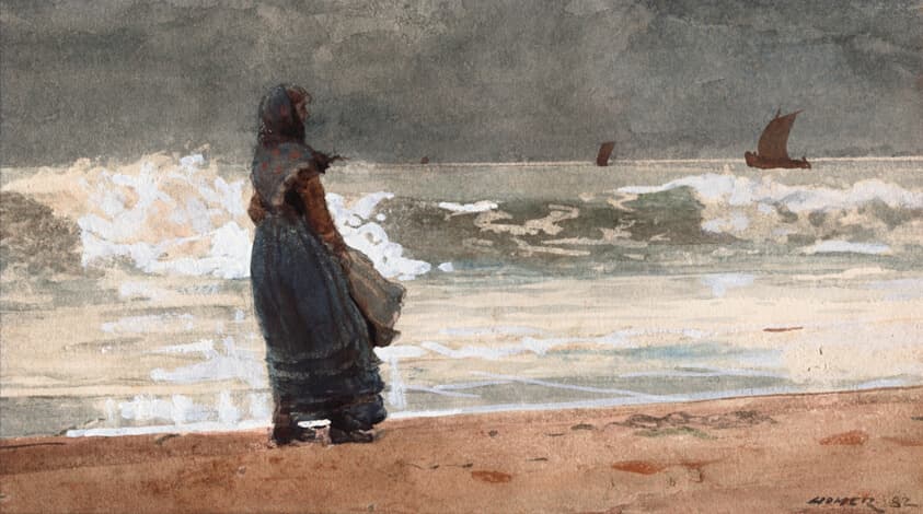 The Watcher, Tynemouth — Winslow Homer