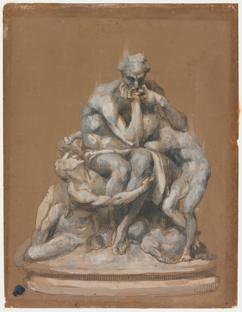 Study for the Sculpture Ugolino and His Children — Jean Baptiste Carpeaux