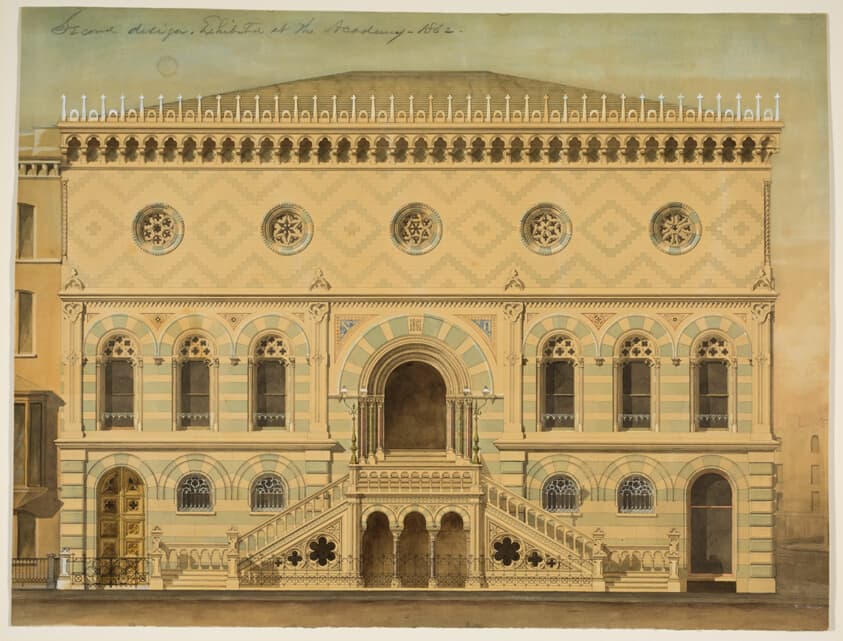 National Academy of Design Competition, New York, New York, South Elevation — Peter Bonnett Wight