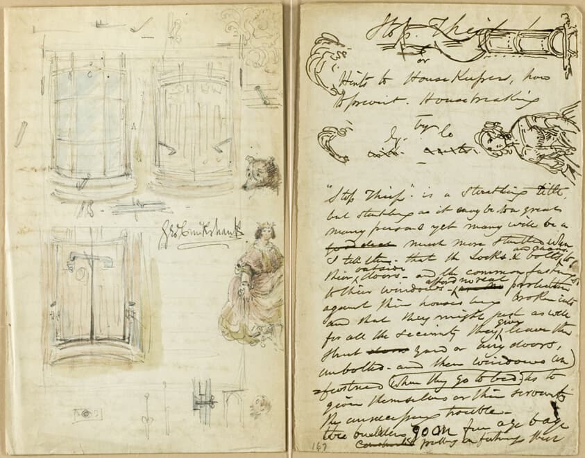 Letter: Stop Thief — George Cruikshank