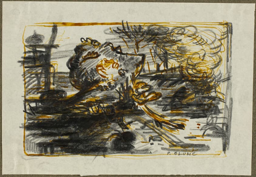 Study for The Rock — Peter Blume