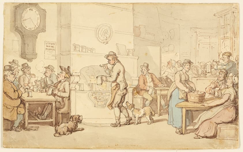 Interior of an Inn — Thomas Rowlandson
