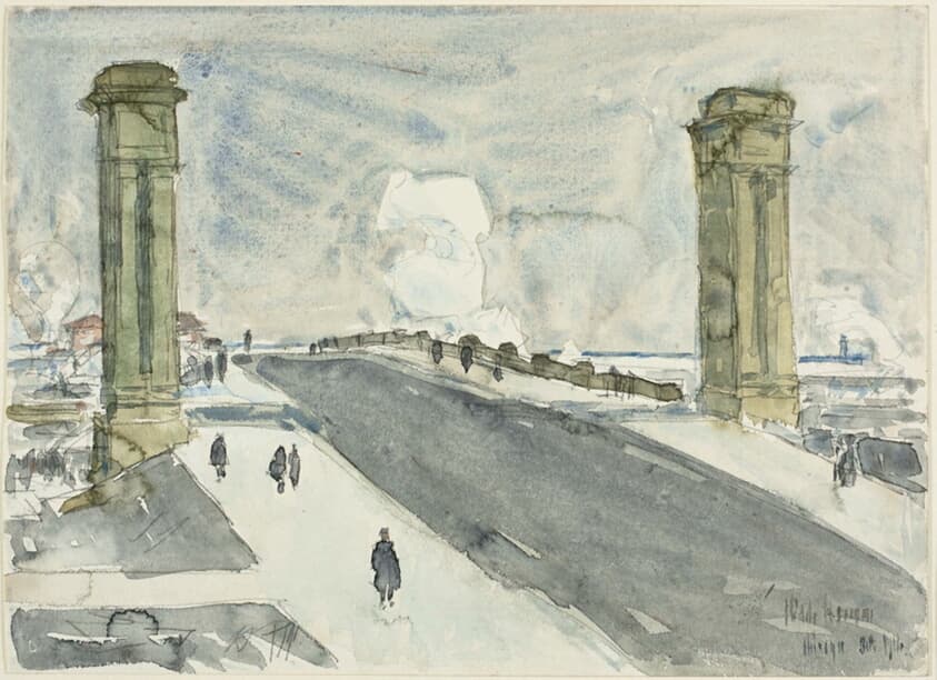 Grant Park, Congress Street — Childe Hassam