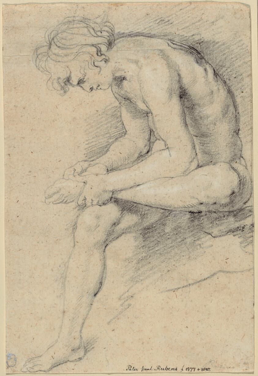 Nude Youth in the Pose of the Spinario — Peter Paul Rubens