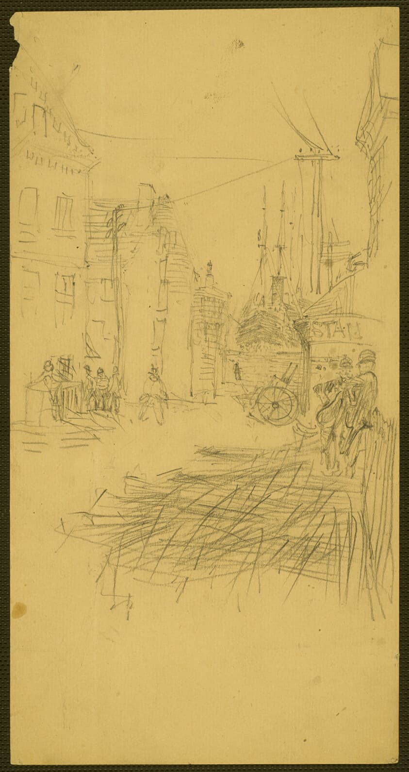 Street Scene by the Docks — John Marin