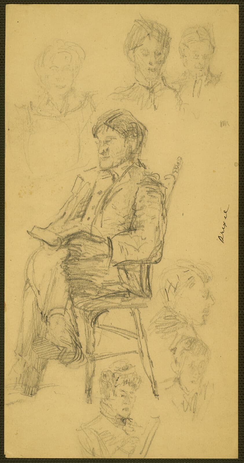 Seated Man Reading — John Marin