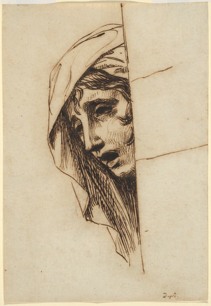 Head of a Woman — Jacques-Louis David