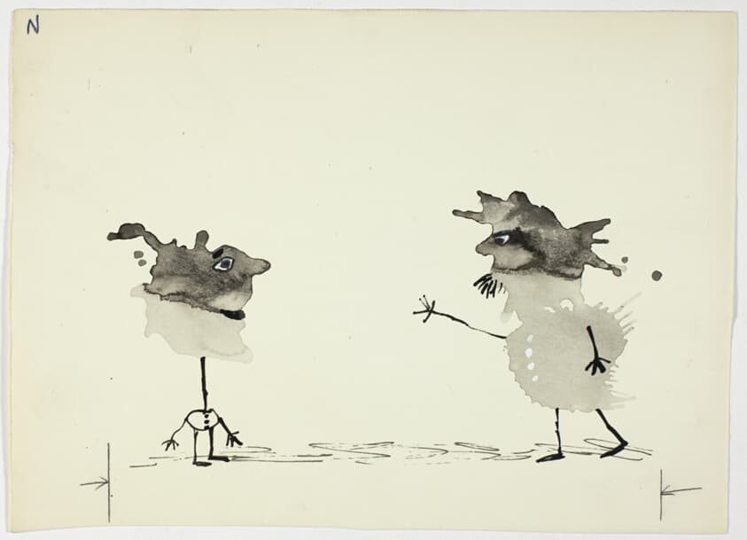 Untitled (Cop Ink Blot) — William Steig