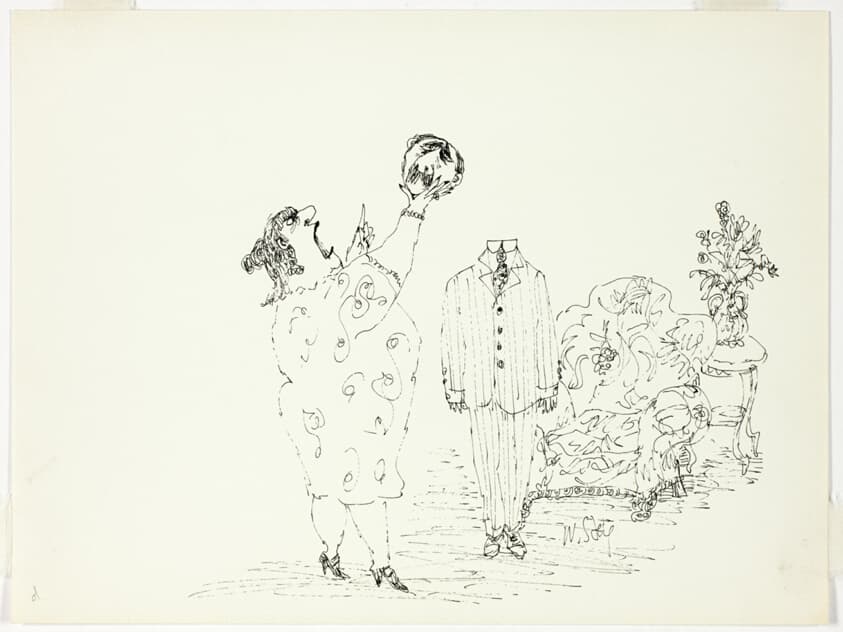 Untitled (Woman Scolding Beheaded Man) — William Steig