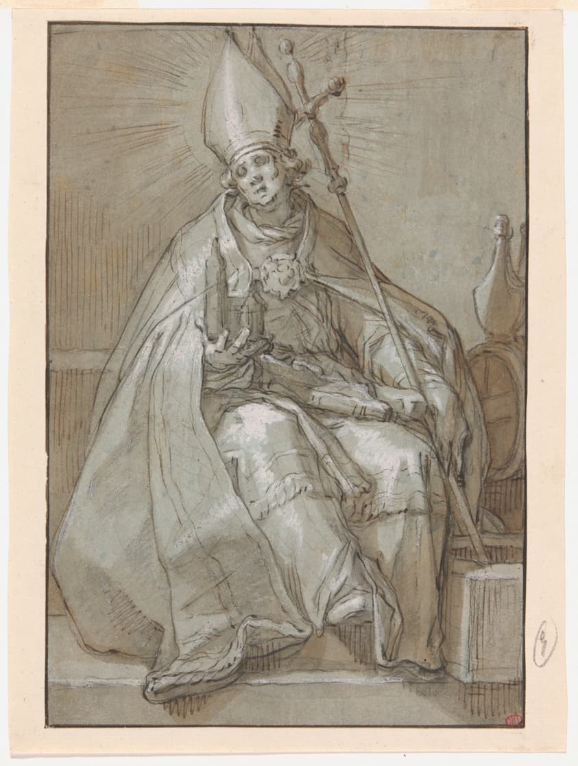 Saint Willibrord — Abraham Bloemaert