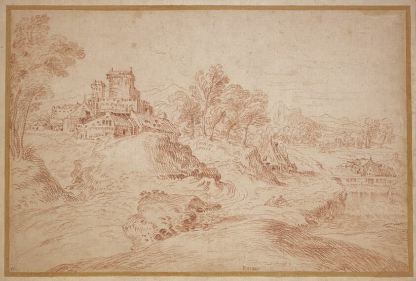 Landscape with a Castle — Jean Antoine Watteau