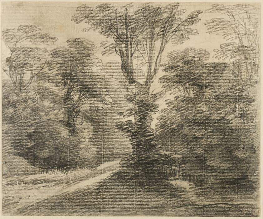 A Sunlit Path through a Wood — Thomas Gainsborough