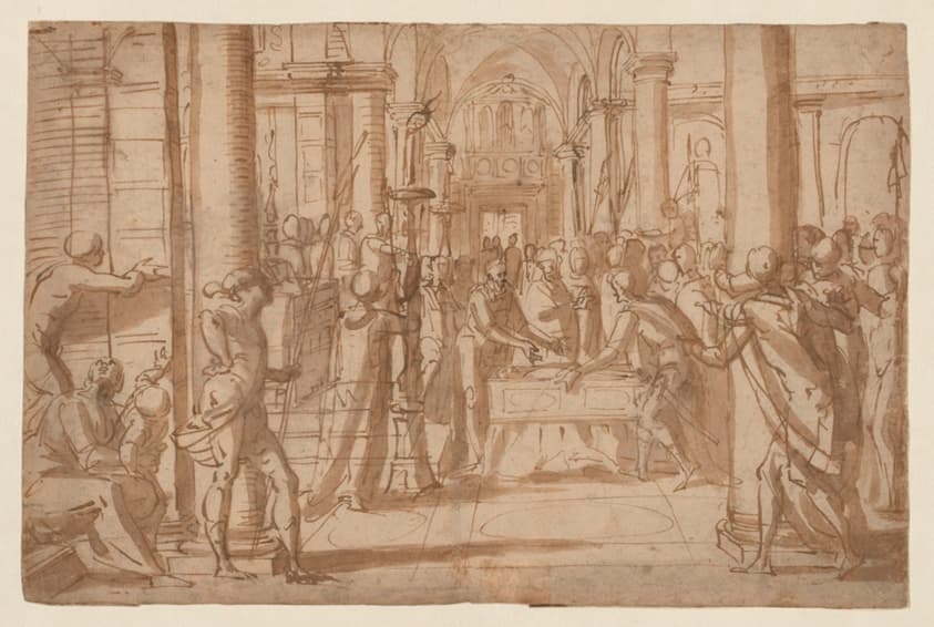 Presentation of the Body of Saint Antoninus of Florence — Giovanni Battista Paggi