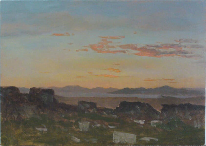 Orange Sky with Scattered Clouds, Greece — Lockwood de Forest