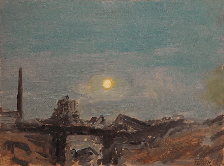 Full Moon Over Luxor Ruins, Off the Nile — Lockwood de Forest
