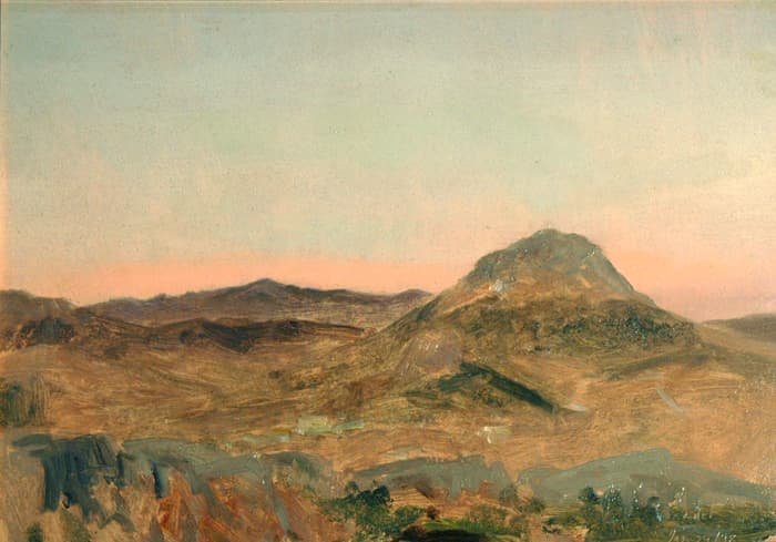 Greek Mountain Peak at Twilight — Lockwood de Forest
