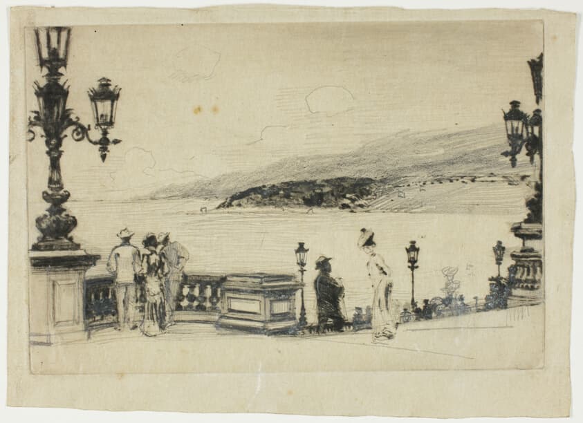 Study for The Terrace, Monte Carlo — Theodore Roussel