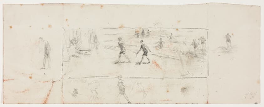 Sketch for Bathers, Low Tide — Theodore Roussel