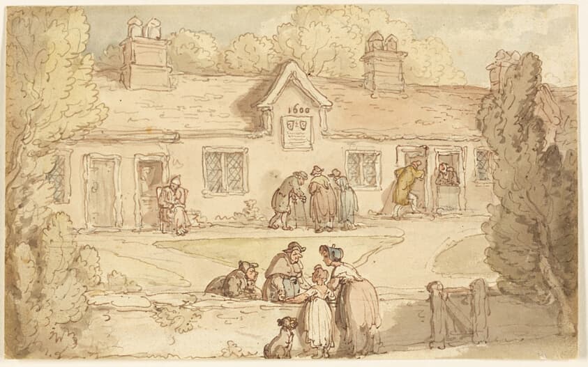 Alms House of Tottenham — Thomas Rowlandson