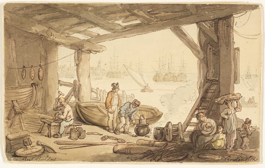 Boat Builders — Thomas Rowlandson
