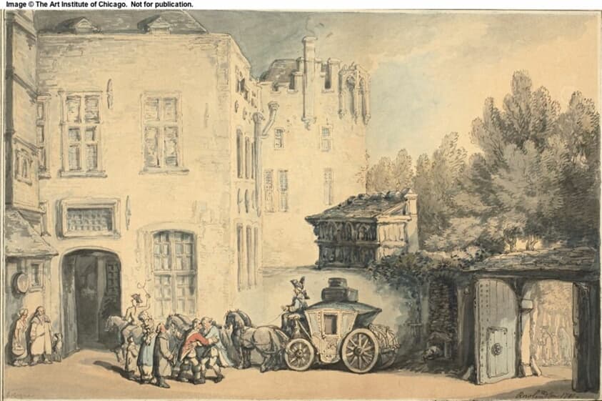 Post House in Cologne — Thomas Rowlandson